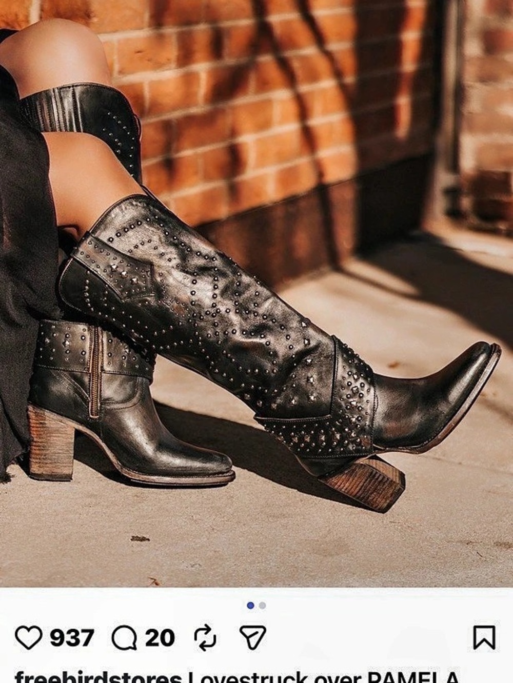 Freebird Pamela Black Distressed Knee Heeled Boots